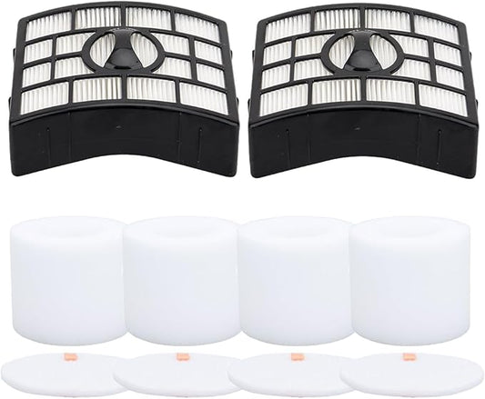Vacuum Filters Replacement for Shark Rotator Powered Lift-Away Vacuum NV650 NV650W NV651 NV652 NV750W NV751 NV752 NV831 NV835 AX950 AX951 AX952 ZU632 AZ1000W AZ1002 AZ1002BRN # XFF650 XHF650
