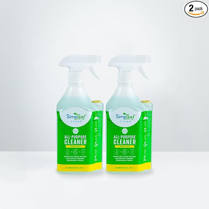 Simpleaf Clean All Purpose Cleaner | Refill System Cleaners | Tropical Fresh, 24 Fl Oz (Pack of 2)