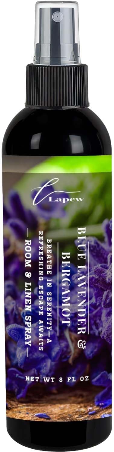 Lapew Room & Linen Spray | Fragrance Mist for Home, Car & Office | Fabric & Air Freshener | Neutralizing Mist | Made in USA | Blue Lavender & Bergamot
