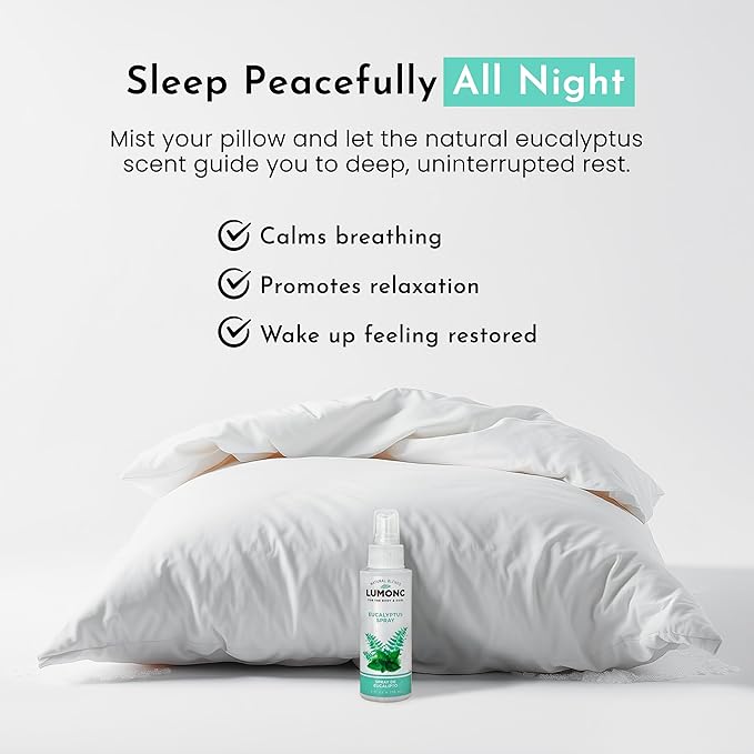 Eucalyptus Spray – Natural Respiratory Support & Pillow Mist with Essential Oils – Breathe Better with Aromatherapy – Made in USA – 4oz