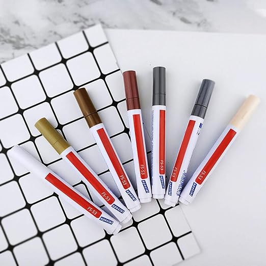 Grout Tile Pen Wood Scratch Covers Grout Restorer Pen Renew Repair Marker for Tile Wall Floor Furniture Repair Painting Wood Grain Pen