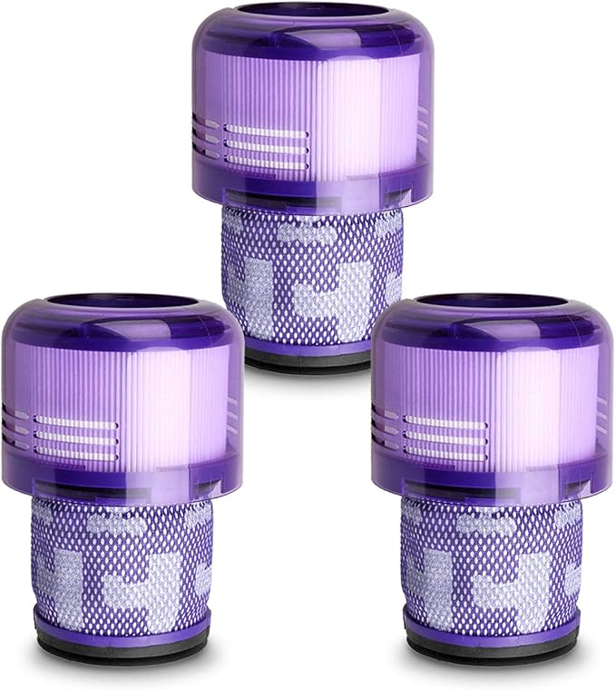 Lemige 3 Pack Vacuum Filters Replacement Parts Compatible with Dyson V11 Origin V11 Torque Drive V11 Animal V11 Complete V11 Extra V15 Detect V15s Detect Submarine Vacuums, Compare to Part 970013-02