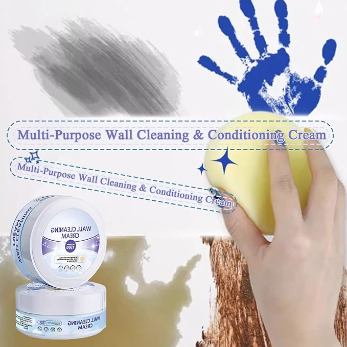 Multi-Purpose Wall Cleaning & Conditioning Cream, Hard Surface Cleaning Paste, Powerful Wall Cleaning Cream, Pen Ink Stain Remover from Wall, All-Purpose Cleaner, Multipurpose Cleaning Cream (1)