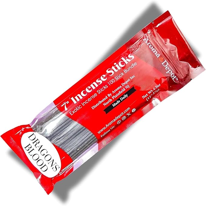 Palo Santo Most Exotic Charcoal 7" Incense Sticks. Approx. 85 to 100 Sticks Per Bundle, Length - 7 Inches, Each Natural Stick Burns for 35 to 45 mins Each. Long Lasting. Guarantee 100% Pure