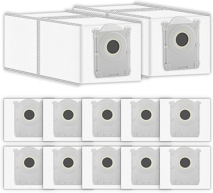 (12 Pack) X8 PRO OMNI Replacement Dust Bags Compatible with ECOVACS DEEBOT X8 PRO OMNI/ T80 Omni/ T30C Omni/ X9 Pro Omni/ T50 MAX PRO Omni/ T50 PRO Omni Robot Vacuum, Canister Bags, Vacuum Bags