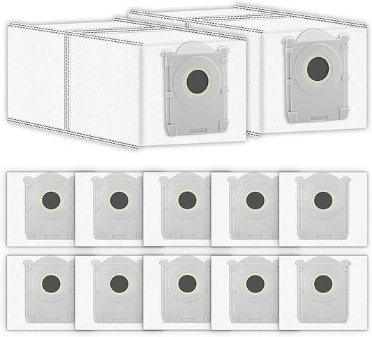 (12 Pack) X8 PRO OMNI Replacement Dust Bags Compatible with ECOVACS DEEBOT X8 PRO OMNI/ T80 Omni/ T30C Omni/ X9 Pro Omni/ T50 MAX PRO Omni/ T50 PRO Omni Robot Vacuum, Canister Bags, Vacuum Bags