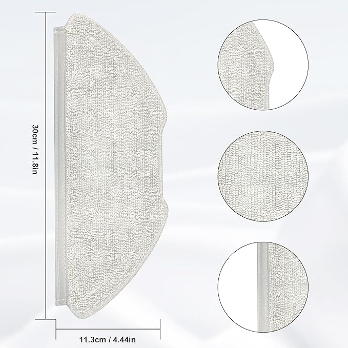 6 PCS Mop Cloth Pads for AIRROBO T20 Robot Vacuum Cleaner Accessories, Vacuum Cleaner Robot Vacuum Cleaner Replacement Parts