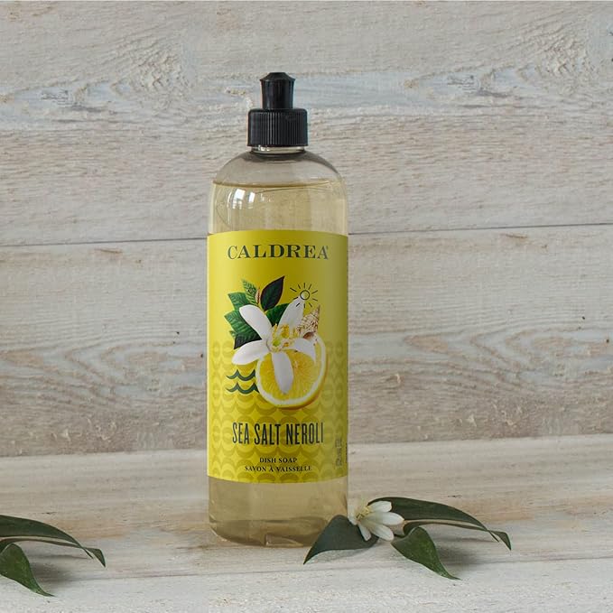 Caldrea Dish Soap, Sea Salt Neroli, 16 oz , 3 Pack