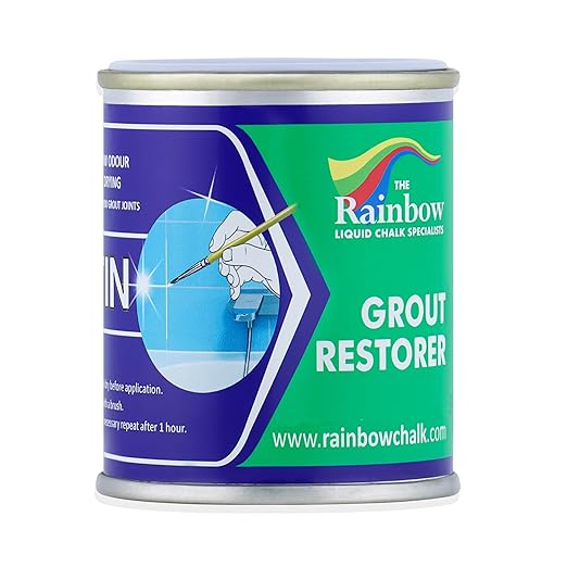 Grout Pen Ivory Grout Paint: Waterproof Tile Paint Grout Refresh Restorer for Floor, Kitchen & Bathroom Shower Tiles - Ivory - Can Size for Larger Projects - 125ml (4.2oz)