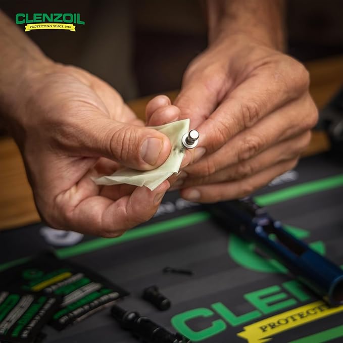 CLENZOIL Field & Range Single-Use Saturated Gun Oil Wipe Packets | Individual CLP Wipes | One-Step Gun Cleaning Oil & Lubricant Field Wipes for Hunting