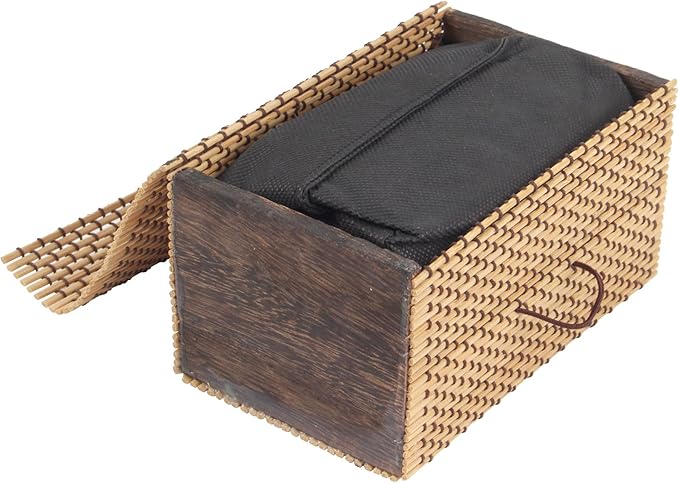 BambooMN Granulated Bamboo Charcoal Odor Absorber Bag in Decorative 6.25" x 3.75" x 3.75" Brown Box, 2 Pieces