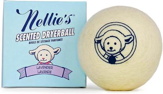Nellie's Scented Wool Dryerball - Lavender Scented - Made with 100% Pure New Zealand Wool