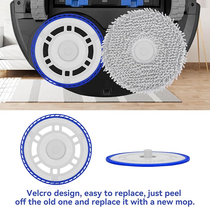 Mop Pad Plate Accessories for Ecovacs Deebot T30 Pro Omni/T30 Pro/T30 Max/T30S/T50/N30 PRO/N30 OMNI/ N30 PRO OMNI/Yeedi M12 Pro+ Vacuum Cleaner - Board Holder Replacement Part Attachment