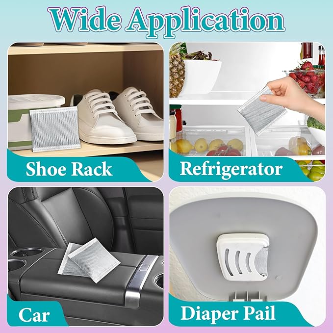 33 Pcs Diaper Pail Deodorizer Carbon Filters, Compatible with Diaper Genie Complete & Expressions Pail, Diaper Pail Odor Absorber Carbon Filter Refills, Keep Home Fresh