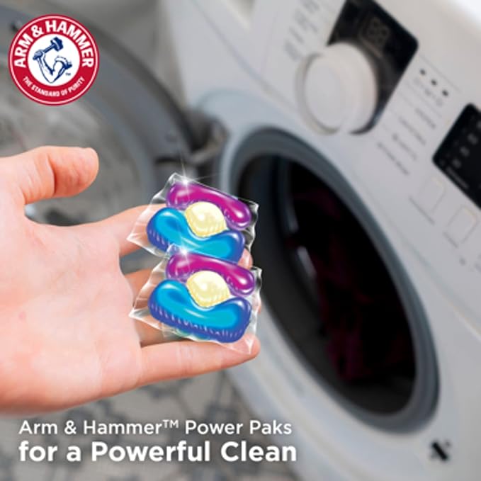 Arm & Hammer Plus OxiClean With Odor Blasters Laundry Detergent 5-IN-1 Power, 42 count (Packaging may vary) (Pack of 2)