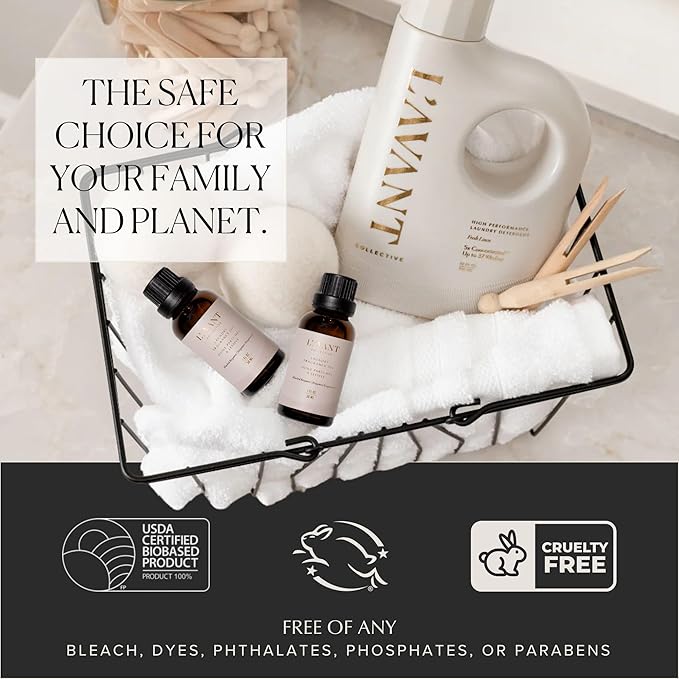 L’AVANT COLLECTIVE | Essential Oils for Laundry | Dryer Balls Scents, Scented Fragrance Essential Oil Drops | Concentrated Fabric Scent Booster for Clothing Care | 1 oz | Blushed Bergamot
