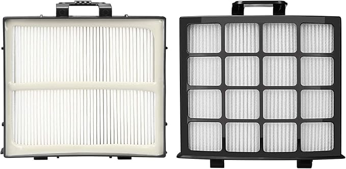 Colorfullife AZ2002 Vacuum Filter Replacement Kit for Shark Vertex DuoClean PowerFin Upright Vacuum AZ2000, AZ2000W, AZ2002, Replace XHFAZ2000, XFFKAZ2000, 2 Post-Motor Filters, 4 Foam Felt Filters