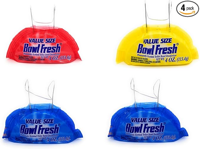 Bowl Fresh Value Size Bowl Deodorizer Hanging Mount Four oz. (4)