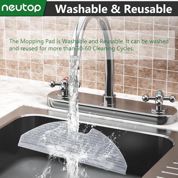 neutop Replacement Washable Mopping Cloth Mop Pads Compatible with eufy RoboVac G30/G20/G10 Hybrid, Robot Vacuums Accessory, 6-Pack.