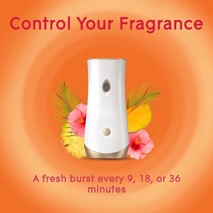 Glade Automatic Spray Refill and Holder Kit, Air Freshener for Home and Bathroom, Hawaiian Breeze, 6.2 Oz