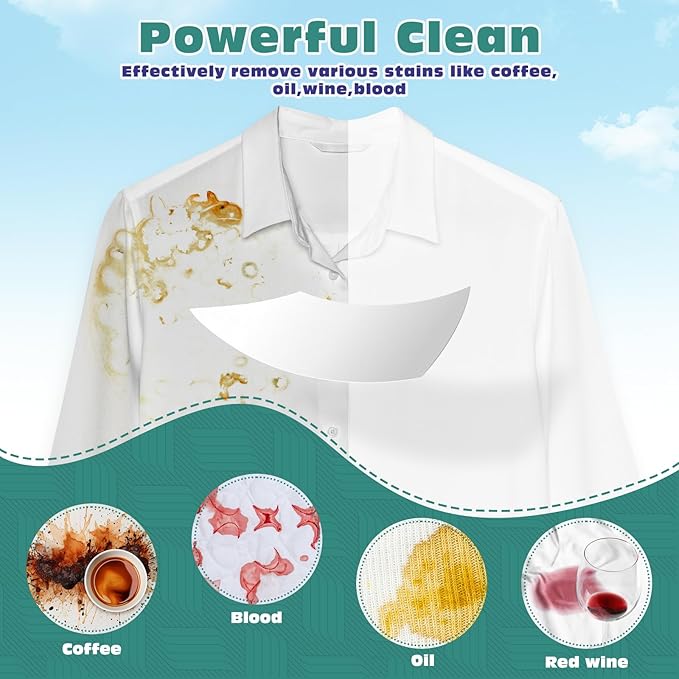 1200 Loads Laundry Detergent Sheets, Eco-friendly Laundry Sheets, Powerful Cleaning, Suitable for Homes, Dorms, and Apartments - [Fresh Scent]