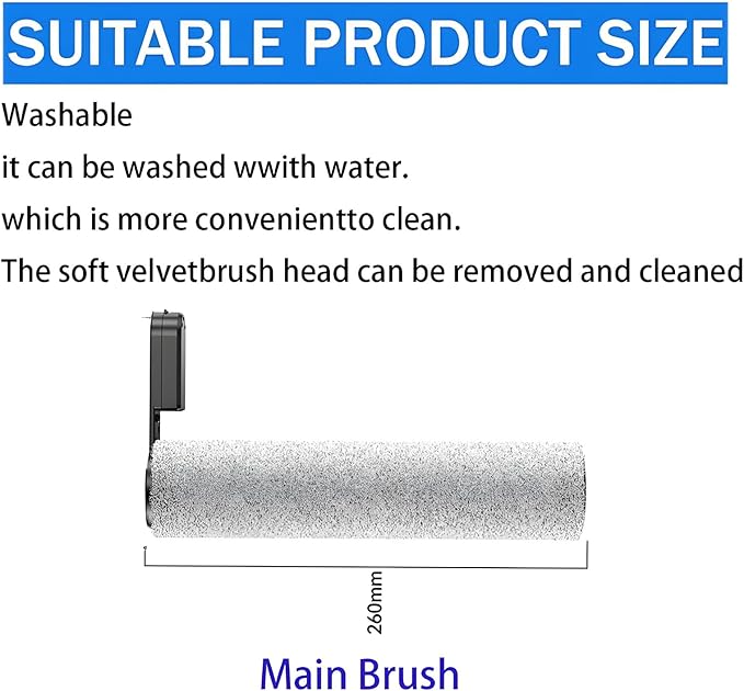 Brush Rollers and Filters Replacement Accessories Kit for Roborock F25 / F25 GT / F25 RT / F25 LT / F25 Ace / F25 Alt Wet Dry Vacuum Cleaner, Includes Roller Brush Filter Spare Parts Attachments