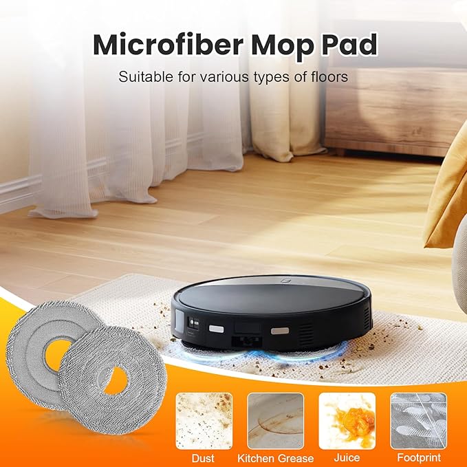 28 Pack Replacement Accessories for Roborock Saros 10R / Saros 20 / Qrevo CurvX Robot Vacuum Cleaner, 2 Pairs Mainbrush 6 Side Brush 4 Filter 6 Mop Pads 6 Dust Bags 1 Cleaning Brush 1 Screwdriver