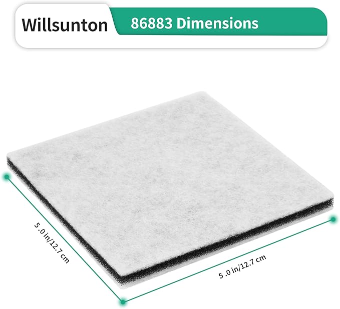 4 Pack CF-1 86883 HEPA Filters Replacement for Kenmore Sears Progressive & Whispertone Panasonic Models, Compatible with 20-86883, 2086883, 86880, 81002, 20-81002, 8175084