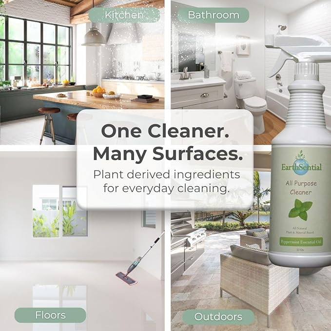 Plant-Based All-Purpose Cleaner Concentrate, 32 fl oz (Makes 64 Bottles) (Peppermint)