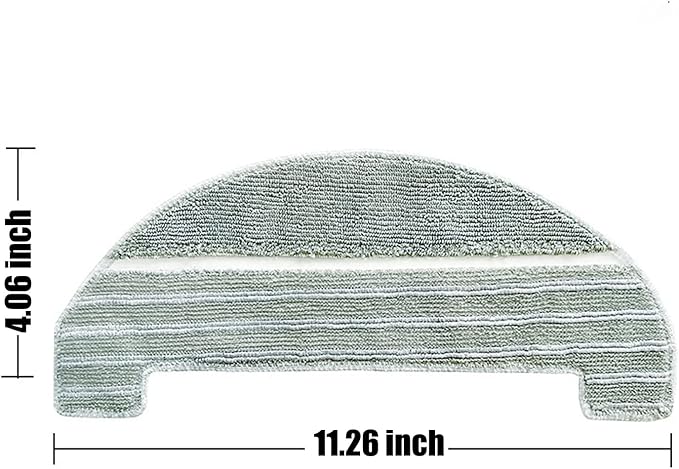 5Pcs Mopping Cloths Pads for iHome AutoVac Nova, Halo Self Empty Robot Vacuum Replacement Accessory Parts