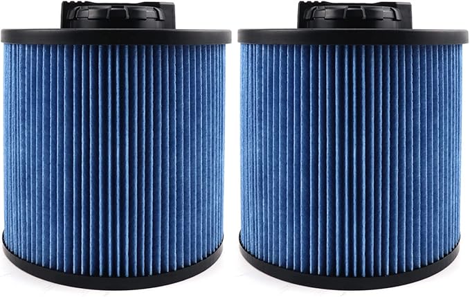 2 Pack DXVC6912 Fine Dust Filter Fit for DeWalt 6-16 Gallon Wet/Dry Vacuum Fit DXV06P DXV09P DXV09PA DXV10P DXV10PL DXV10S DXV10SA DXV10SB DXV12P DXV14P DXV16P