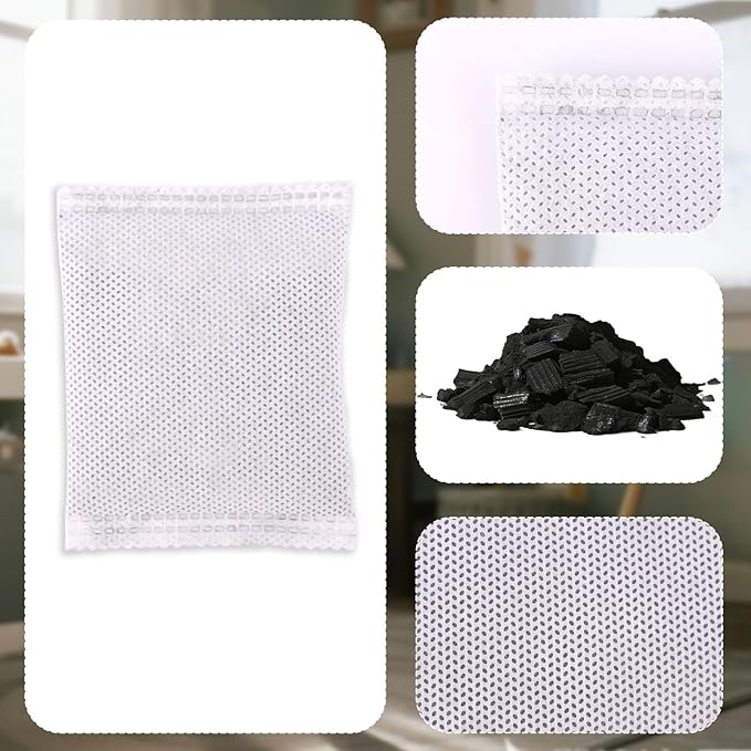 12pcs Carbon Filter Refills for Diaper Genie, Activated Charcoal Smell Absorbing Deodorizer Complete Bulk for Playtex Diaper Genie Cans Closets & Shoe Cabinets (20g)