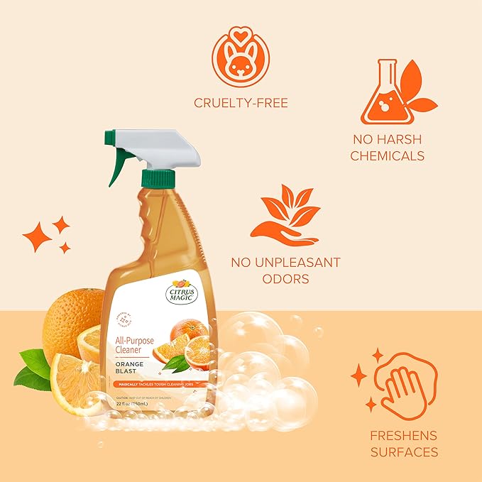 Citrus Magic All Purpose Cleaner, Orange Blast, 22-Fluid Ounce