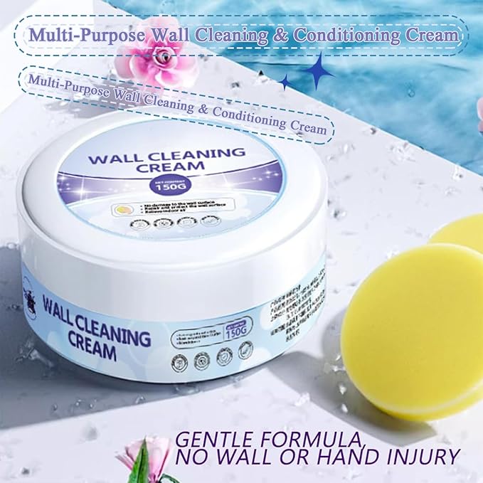 Multi-Purpose Wall Cleaning & Conditioning Cream, Hard Surface Cleaning Paste, Powerful Wall Cleaning Cream, Pen Ink Stain Remover from Wall, All-Purpose Cleaner, Multipurpose Cleaning Cream (1)