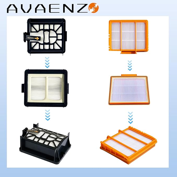 Replacement Parts Compatible with Shark AV2610WA AV2630WA RV2610WA Matrix Plus Robot Vacuum Cleaner,1 Main Brush,1 Main Brush Cover,2 Filters,5 Mop Pads,6 Side Brushes,1 Pre Filter,1 Pre-Motor Foam