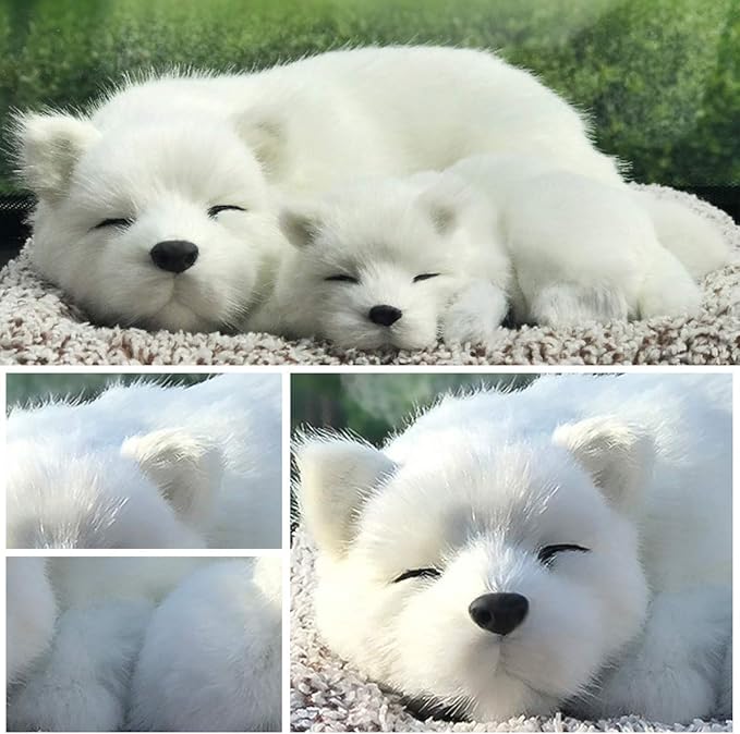 Ergocar Car Air Purifying Bags Cute Animals Odor Eliminator Bamboo Charcoal for Car Decoration & Eliminating Odors (Samoyed-B)