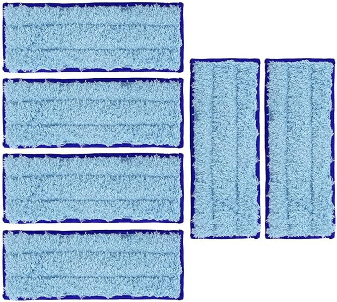 Neutop Replacement Washable & Reusable Wet Mopping Pad Compatible with iRobot Braava Jet 240, 241, 244, 245, 250 Robot Mops, Blue, 6-Pack.