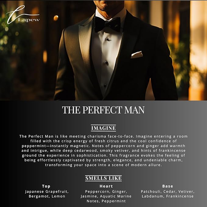 Lapew Room & Linen Spray | Fragrance Mist for Home, Car & Office | Fabric & Air Freshener | Neutralizing Mist | Made in USA | The Perfect Man