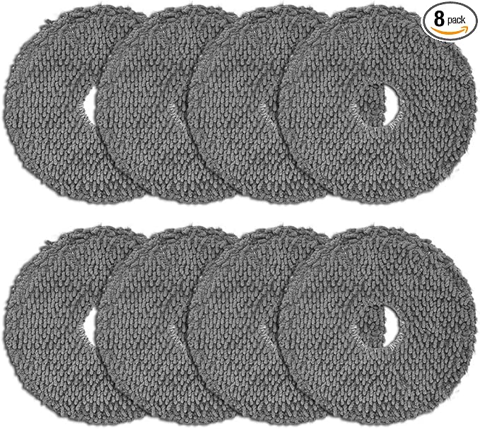 8 Pack Mop Pads for iRobot Roomba Plus 405 Combo/505 Combo Robot Vacuum Cleaner, Spin Cleaning Pads Replacement Parts Accessories Set