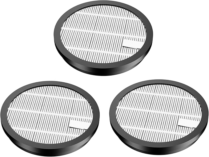3 Pack Hepa Filters Replacement for DIFFULL Cordless Vacuum Cleaner, Individual Packaging
