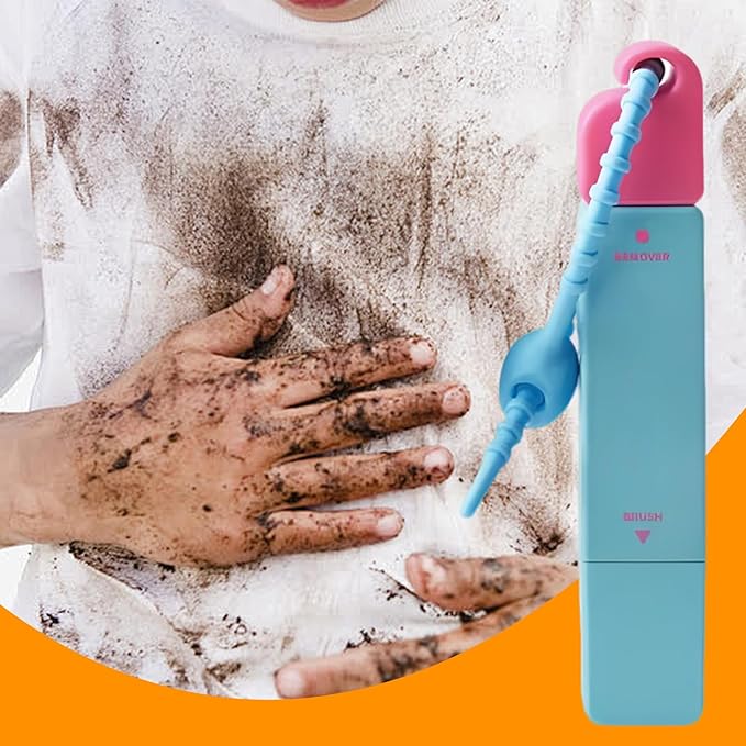 Fabric Pen for Clothes - 12ml Travel Size Stain Remover Pen | Spot Cleaner Double-Ended Stick Cleaning Tools for Fabric Oil Food Grease Kids Adults Beach Vacation Picnic Outdoor