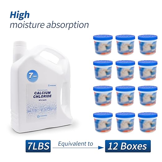 14LBS Calcium Chloride Desiccant, Moisture Absorbers Refill Beads - Fragrance Free, Moisture Absorber Refill
