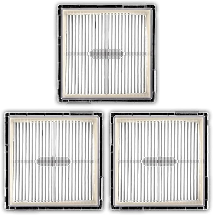 (3 Pack) Replacement HEPA Filters for Roborock Q10 S5+ Q10 S5/ X5/ X5+ Robot Vacuum, Filters Accessories Kit, Upright Filter, Canister Filter