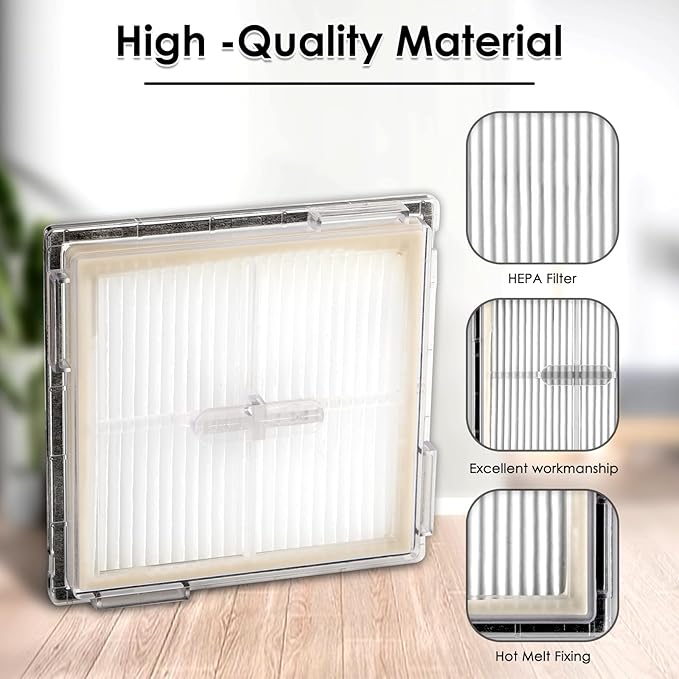 (3 Pack) Replacement HEPA Filters for Roborock Q10 S5+ Q10 S5/ X5/ X5+ Robot Vacuum, Filters Accessories Kit, Upright Filter, Canister Filter