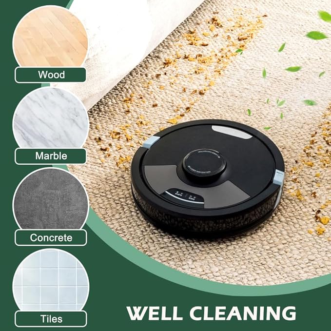 25 Pcs Replacement Accessories Kit for i-Robot Room ba Plus 405/505 Combo Robot Vacuum Cleaner, 2 Main Brushes 6 Dust Bags 6Side Brushes 6 Mop Pads 4 Filters 1 Cleaning Brush