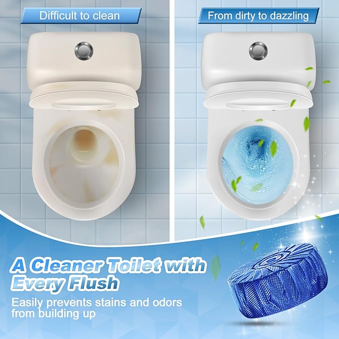 Blue Clean Bubbles Bathroom Bowl