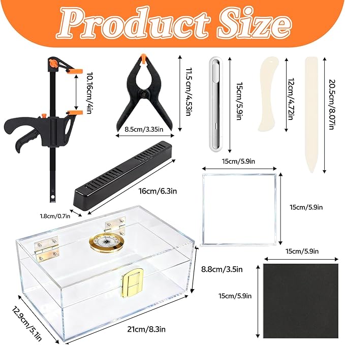 DEDC Card Cleaning Kit Flattening Restoration Repair Care Sport Card with Heat Pen, Acrylic Humidor and Accessories – Complete Solution for TCG Collectors and Enthusiasts Premium