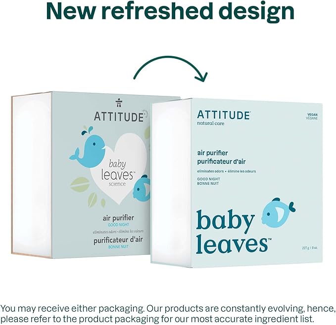 ATTITUDE Air Purifier with Activated Carbon Filter, Plant- and Mineral-Based Ingredients, Traps Air Pollutants, Vegan and Cruelty-Free, Almond Milk, 8 Ounce (Pack of 12)