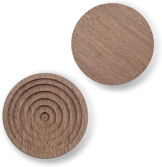Essential Oil Diffuser, 2 Pieces Pack Wooden Aromatherapy Round Home Office Car Diffuser…