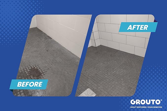 Grouto Grout Restorer & Stain Remover, Concentrate, Gallon (Case of 4)…